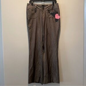 2/$30 Heart Soul Chic Brown Wide-Leg Trousers Pants size 11 NEW NWT